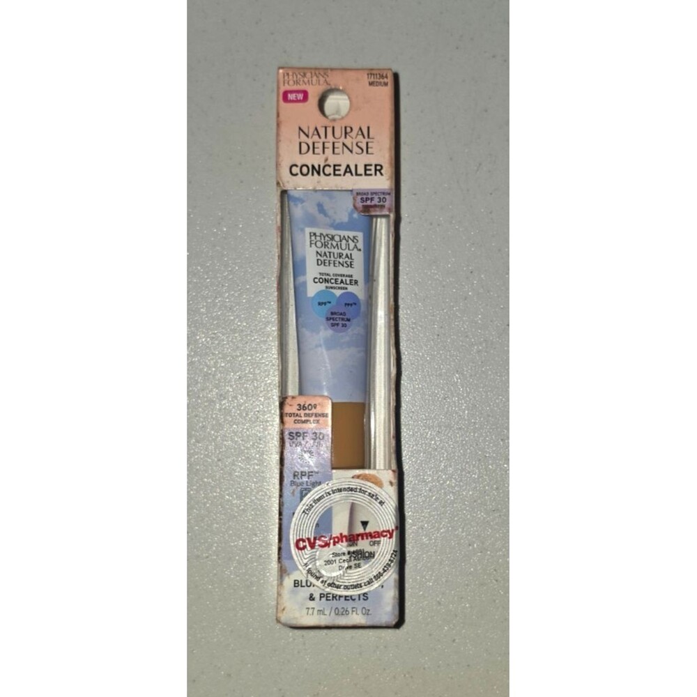 Physicians Formula Natural Defense Concealer Medium NEW SPF30